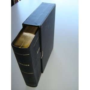  Russian Leather Bound Bible in Protective box / Golden 