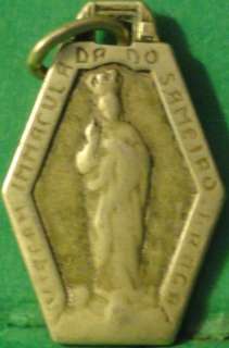 Old 1930s MEDAL   OUR LADY OF SAMEIRO / SACRED HEART  