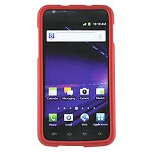  Rubberized Red Snap On Cover for Samsung Galaxy S II 