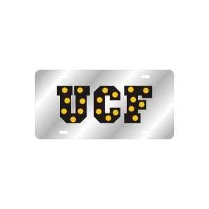   : License Plate   UCF POLKA DOTS SILVER/BLACK/GOLD: Sports & Outdoors