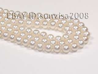 171819 AAA 8 9MM GENUINE WHITE AKOYA PEARL NECKLACE  