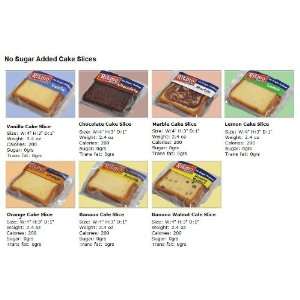NO SUGAR ADDED CAKE SLICE   PACK OF 12: Grocery & Gourmet Food