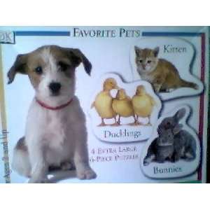  favorite pets 4 extra large 6 piece puzzles: Toys & Games
