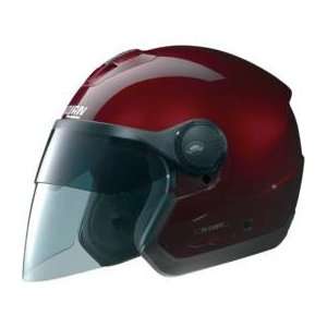 Nolan N43 N COM Helmet , Color Wine Cherry, Style Metallic, Size XL 