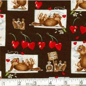  45 Wide Love Potion No. 9   Black Fabric By The Yard 