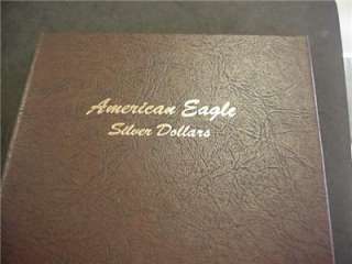 1986 2012 COMPLETE AMERICAN SILVER EAGLE SET BU IN DANSCO ALBUM  