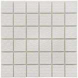   12x12 in Sicilia D 2 in White Porcelain Mosaic Tile (Pack of 10