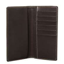 Royce Leather Chocolate Checkbook Wallet  