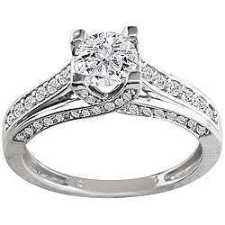 14k White Gold 2ct TDW Diamond Engagement Ring (H/I, SI3)  Overstock 