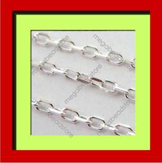 Ft 925 STERLING SILVER Diamond Cut Loose Chain Small  