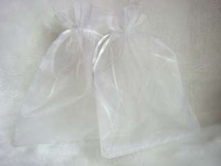 Wholesale Sheer White Bulk Wedding favor bags jewelry organza gift 