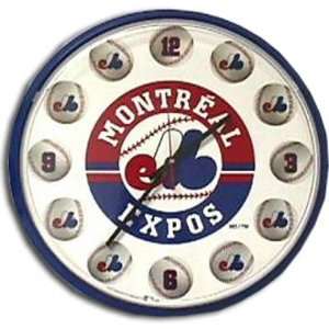 Montreal Expos MLB Wall Clock