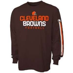  Reebok Cleveland Browns Youth Brown Strongside Long Sleeve 