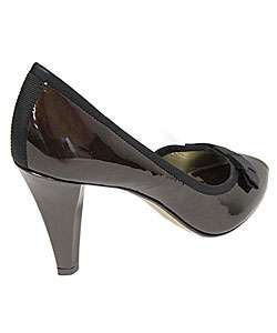 Anne Klein Womens Patent Leather Peep Toe Pumps  Overstock