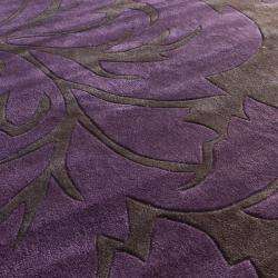 Handmade Alexa Pino Purple Floral Fantasy Rug (5 x 8)  Overstock 
