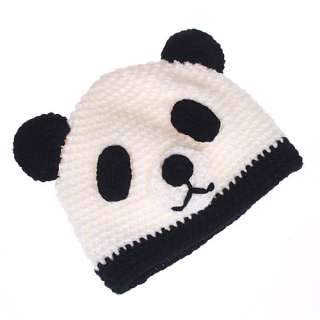 Cartoon Cap panda Handmade Wool knit Children Hat H1555  