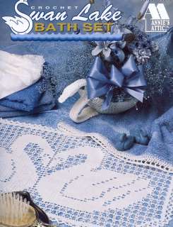Swan Lake Bath Set Annies NEW Crochet Pattern Leaflet  
