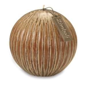  Northern Lights Candles Zimbali Ball   5.5in Terra Cotta 
