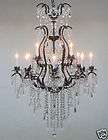 12 LIGHT 2 TIER CRYSTAL WROUGHT IRON CHANDELIER FREE SH