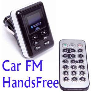 NEW CAR BLUETOOTH FM TRANSMITTER KIT MP3 MP4 HANDSFREE  