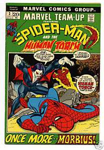 Marvel Team Up #3, 1972 Spider Man & Human Torch Comic  