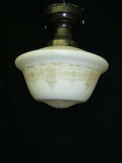 Set of 4 Antique Ceiling School Lights Decorative Globe # 123 12 