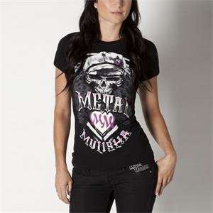  Metal Mulisha Womens Wild Ones T Shirt   X Large/Black 