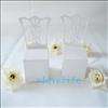 100PCS New White Chair Wedding Party Gift Boxes Fa