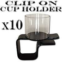 10 Plastic Clip On Cup Can Holders poker chip table  