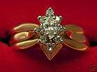 cluster marquis cut engagement ring n two wedding bands returns