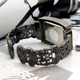 New Womens Wrist Watch Retro Bracelet Square White  