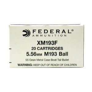   56) Mil Spec 55Gr Per 20   223 Remington by Federal