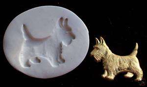 SCOTTIE SCOTTY DOG ~ CNS polymer clay mold kato  