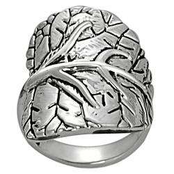 Silvertone Tree Design Ring  