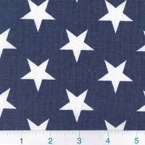  54 Wide Stars Navy Blue/White Fabric By The Yard Arts 