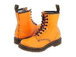Dr. Martens 1460 W Orange Patent Boots  Overstock