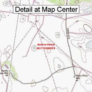  USGS Topographic Quadrangle Map   Andrea Ranch, Texas 
