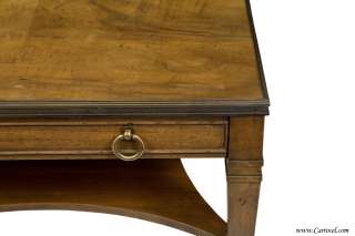 Antique Square Top Neoclassic End Table by Baker Furniture  
