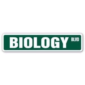  BIOLOGY Street Sign teacher professor science college 