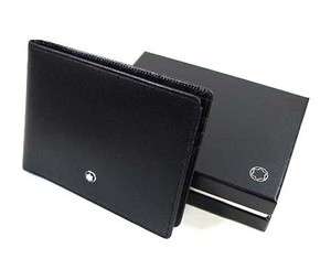 NEW Mont Blanc Meisterstuck 14548 Black Leather Wallet MontBlanc In 