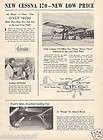 1953 Cessna 170 Aircraft ad 2 11 12 items in Old Ads and Stuff store 
