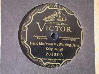 KELLY HARRELL Mountaineers Song HAND ME DOWN VICTOR VE 78 rpm VICTROLA 