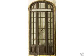 MONUMENTAL ENTRY DOORS w/ BEVELED GLASS circa 1900  