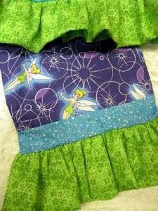 BOUTIQUE DISNEY TINKERBELL PILLOWCASE DRESS OUTFIT  