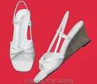 new lifestride chipper women white knotted sling wedge sandals shoes