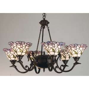  34W Daffodil Bell 6 Lt Chandelier