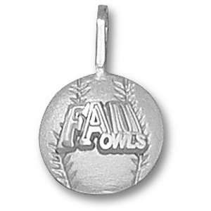   Florida Atlantic University FAU Baseball Pendant (Silver): Sports