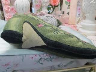 VICTORIAN TAPESTRY BOOT PILLOW~Shabby~Cottage~Chic  