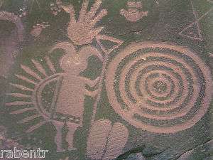 Petroglyph 18 Indian Pictograph Navajo Ceramic Tile Art  