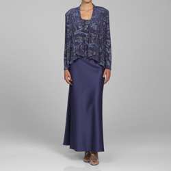 Patra Ltd Womens Glitter Knit Cascade Jacket Dress  Overstock